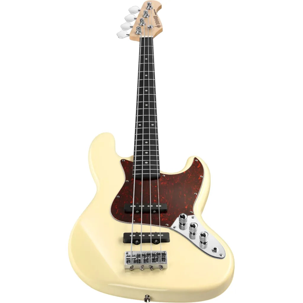 Donner DJB-510B pack basse électrique olympic white