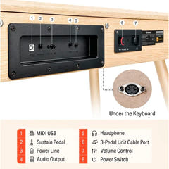 Donner DDP-80 piano électrique beige Pack complet