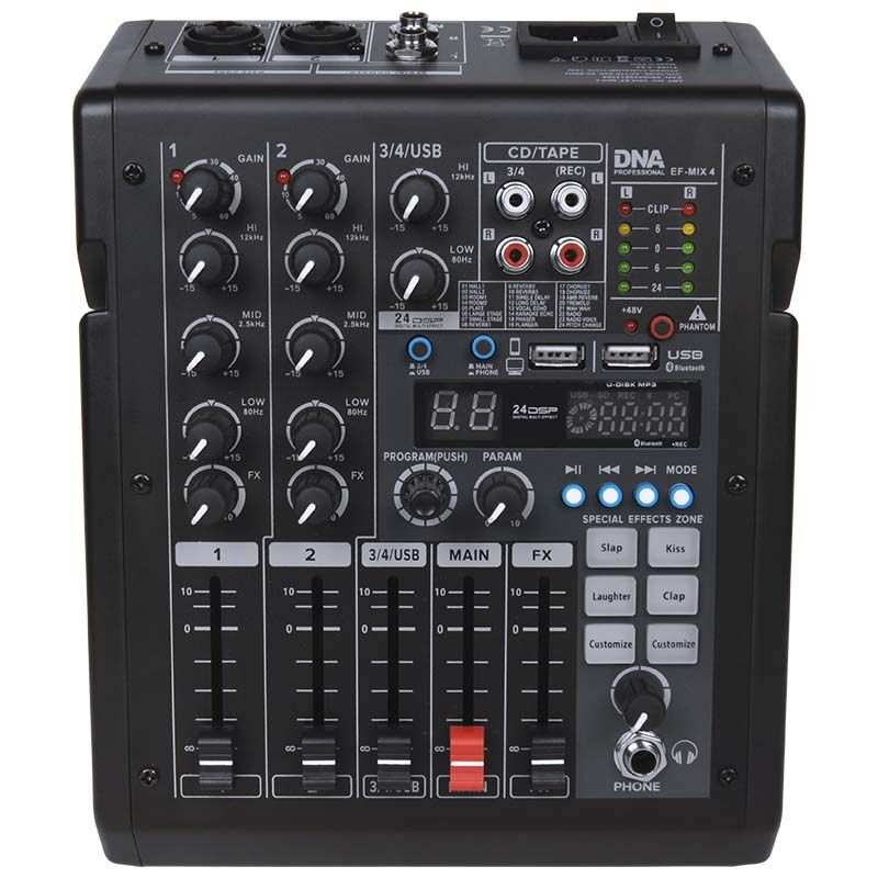 DNA EF-MIX 4, mixeur 4 canaux avec Bluetooth