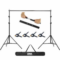Support de fond – 200x200cm avec cover et 4 pinces