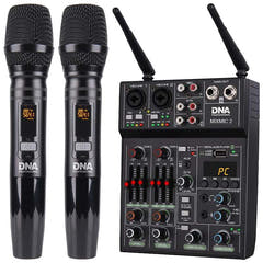 DNA mixeur audio avec kit de microphones sans fil