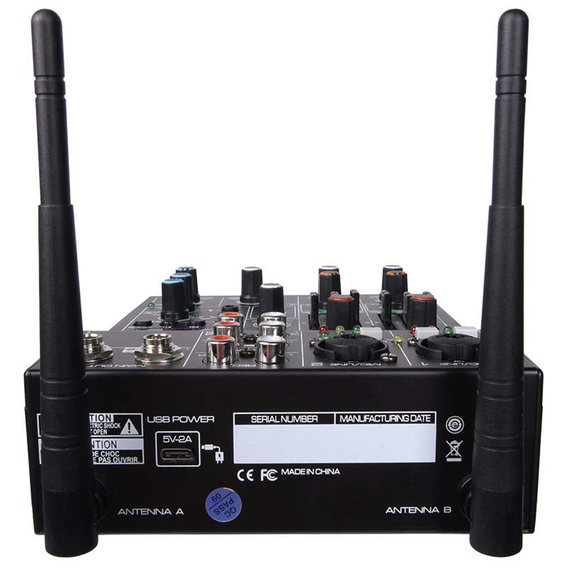 DNA mixeur audio avec kit de microphones sans fil