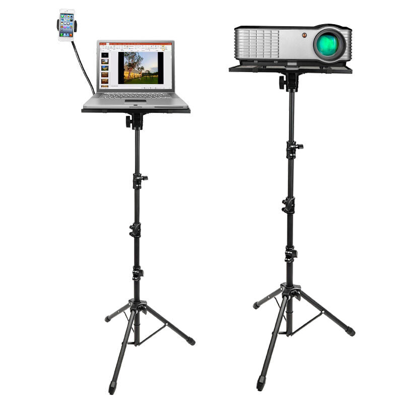 Support pour ordinateur portable et projecteur avec porte-smartphone