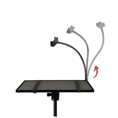 Support pour ordinateur portable et projecteur avec porte-smartphone