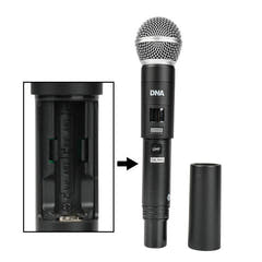 DNA WM4 Ensemble de microphones sans fil combiné