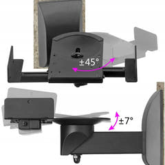 Support mural pour haut-parleur, set de 2 pièces (25kg)