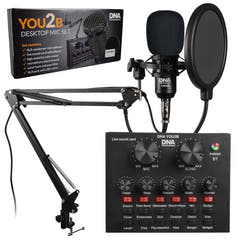Ensemble de microphones pour podcast et gaming