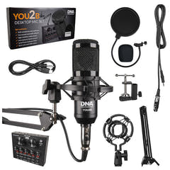 Ensemble de microphones pour podcast et gaming