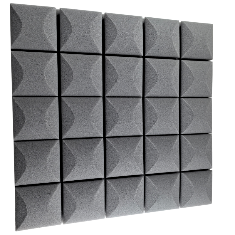 DNA AM5 GY panneaux acoustiques 6 pièces gris autocollants