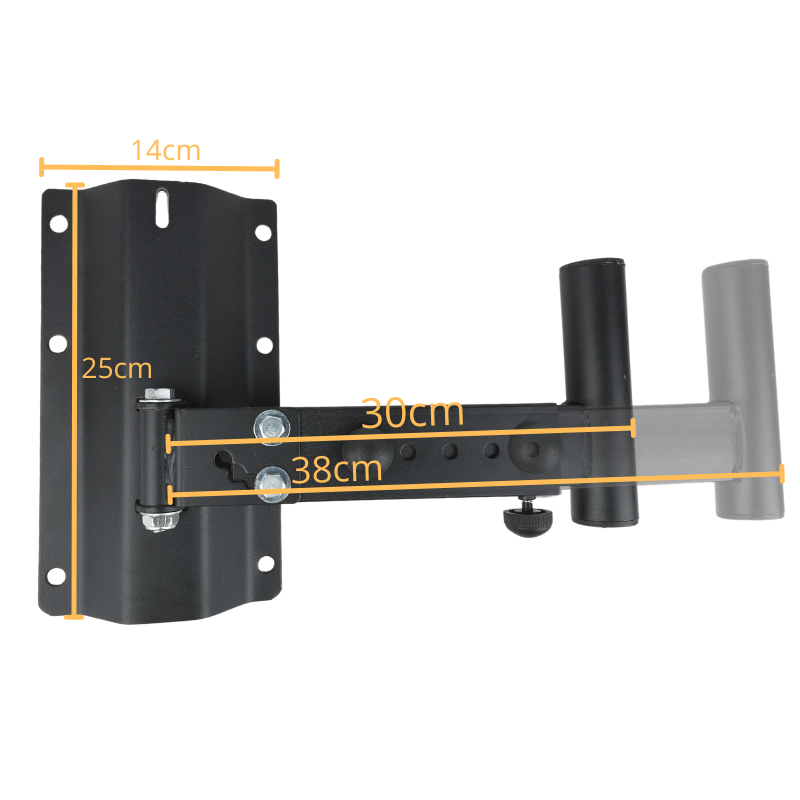 Support mural pour enceinte (30 kg) (2 pièces)