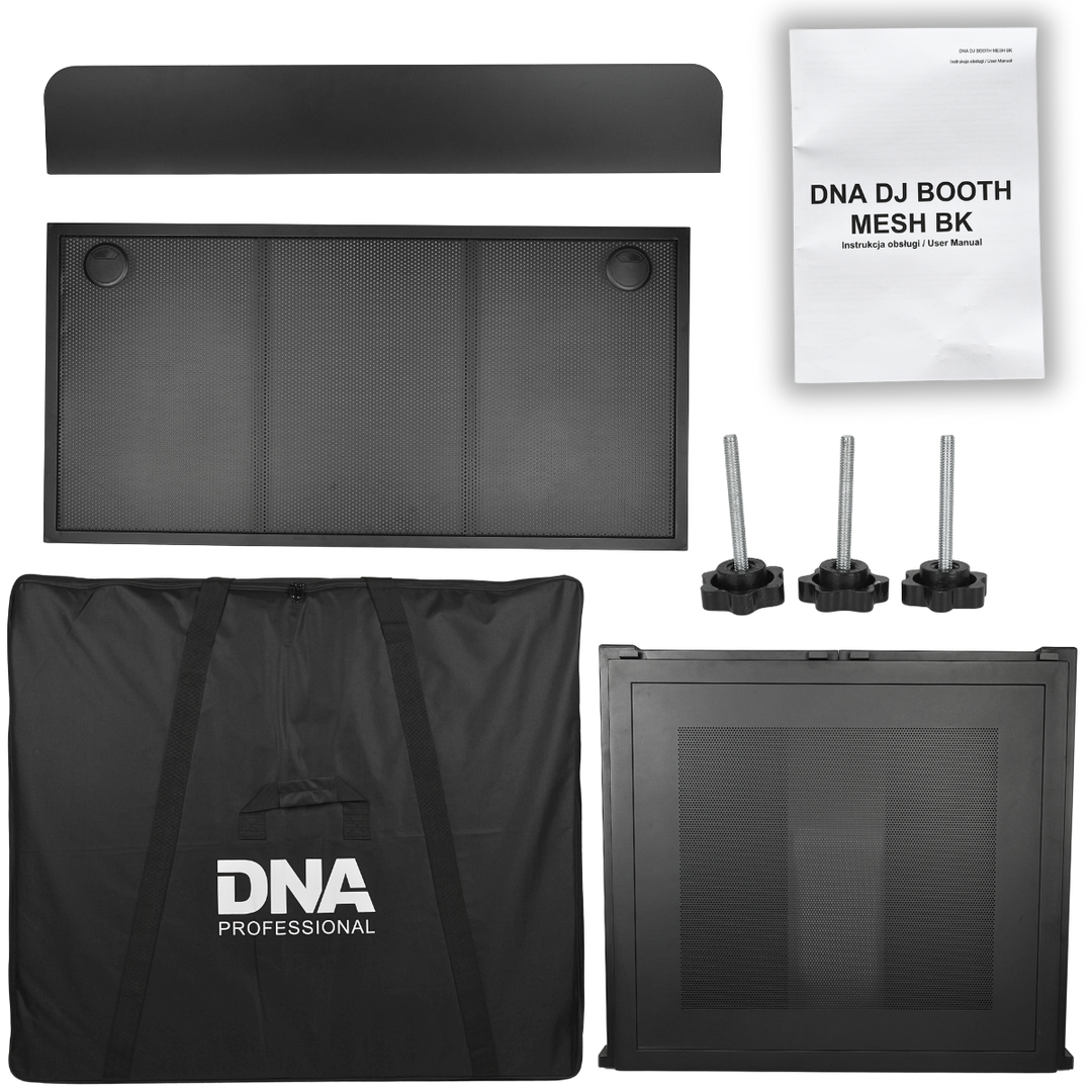 DNA DJ BOOTH MESH BK stand DJ, noir