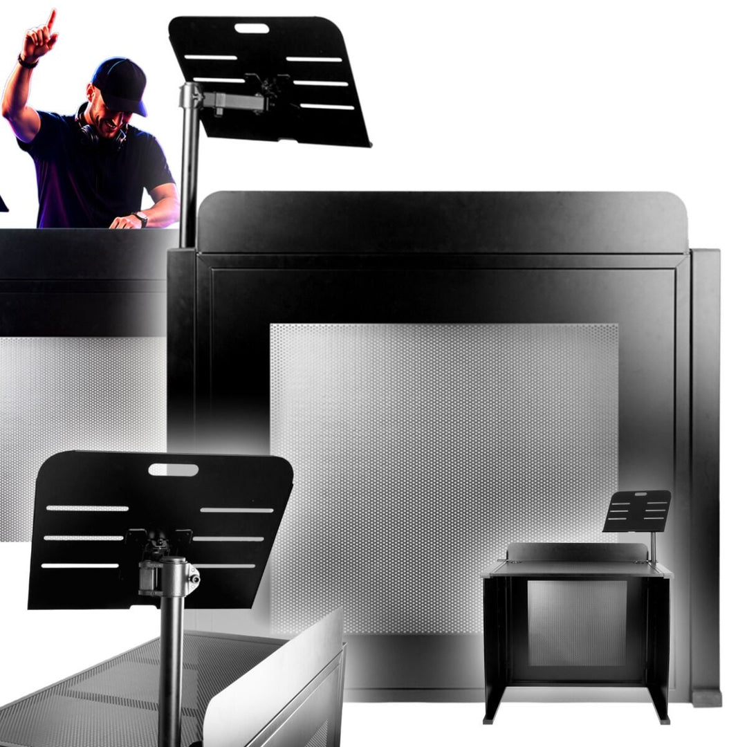 DNA DJB 2 DJ Stand avec support pour ordinateur portable et sac de transport
