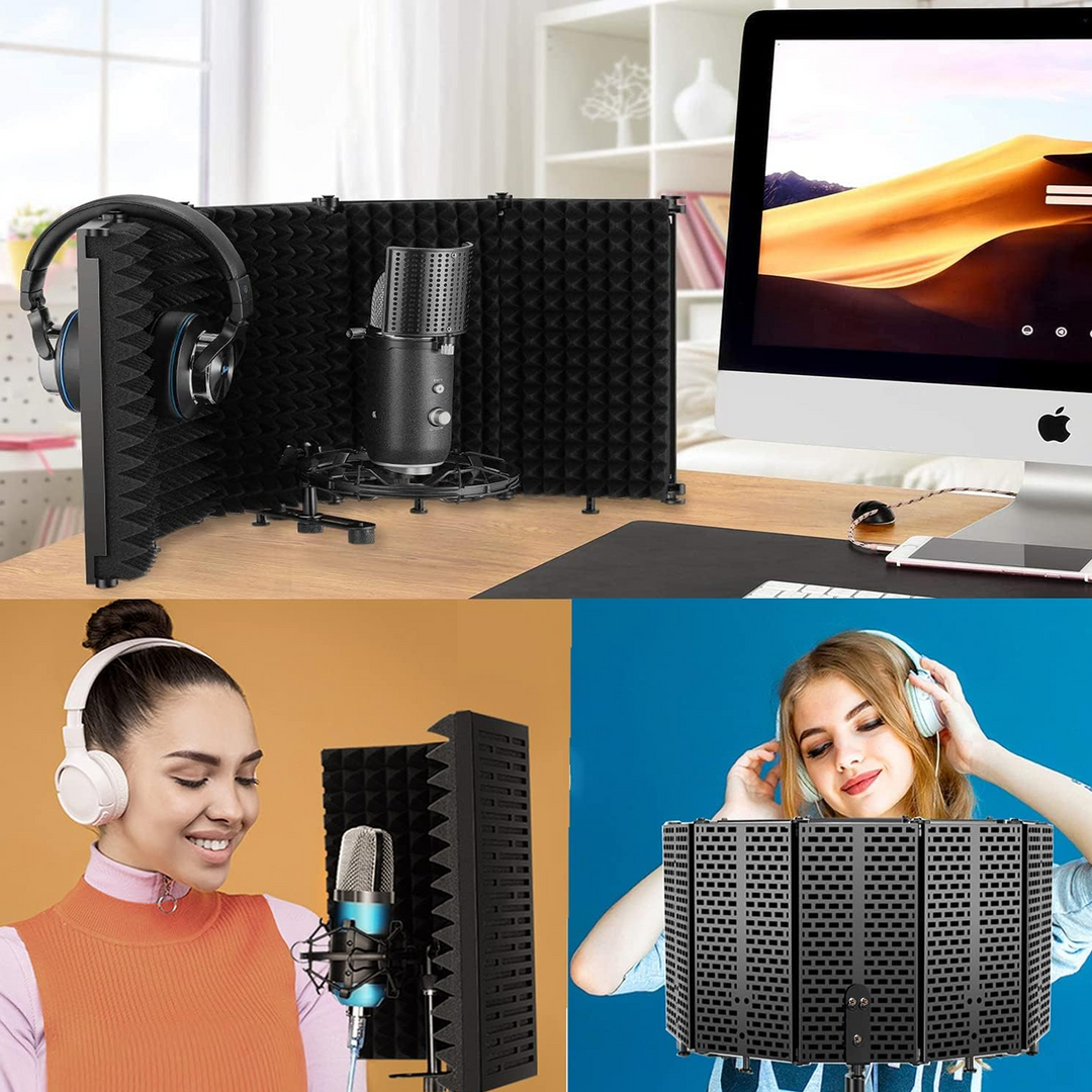 Filtre de réflexion pour microphones de studio et podcast