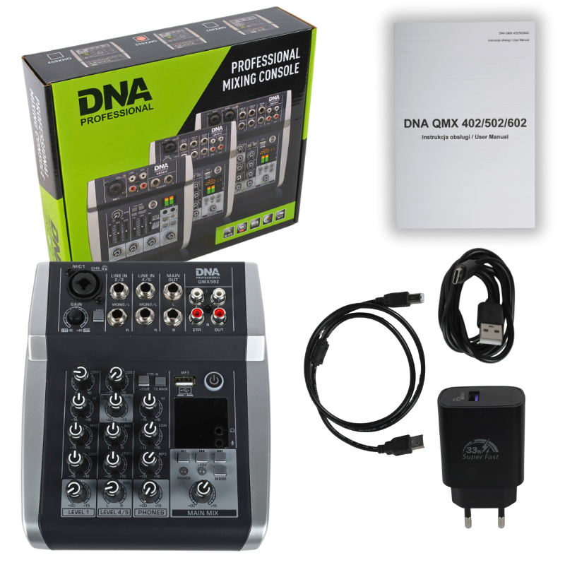 DNA QMX502 Mixeur audio 5 canaux