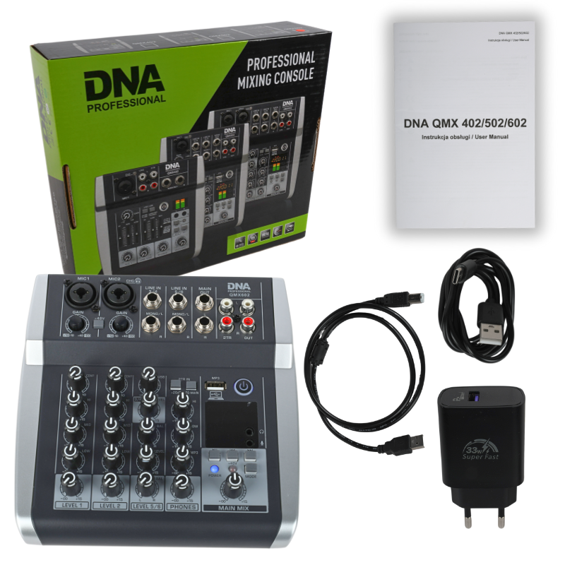 DNA QMX602 Mixeur audio 6 canaux