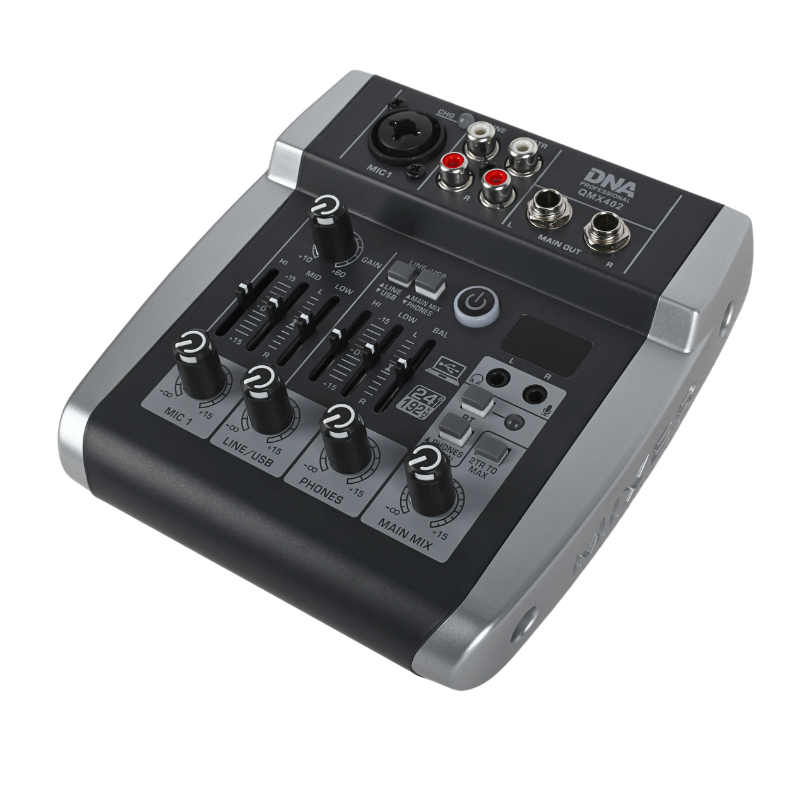 DNA QMX402 mixeur audio 3 canaux et Bluetooth