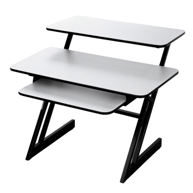 Bureau d’étude avec étagères et extension pour keyboard (120 cm)