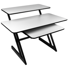 Bureau d’étude avec étagères et extension pour keyboard (120 cm)