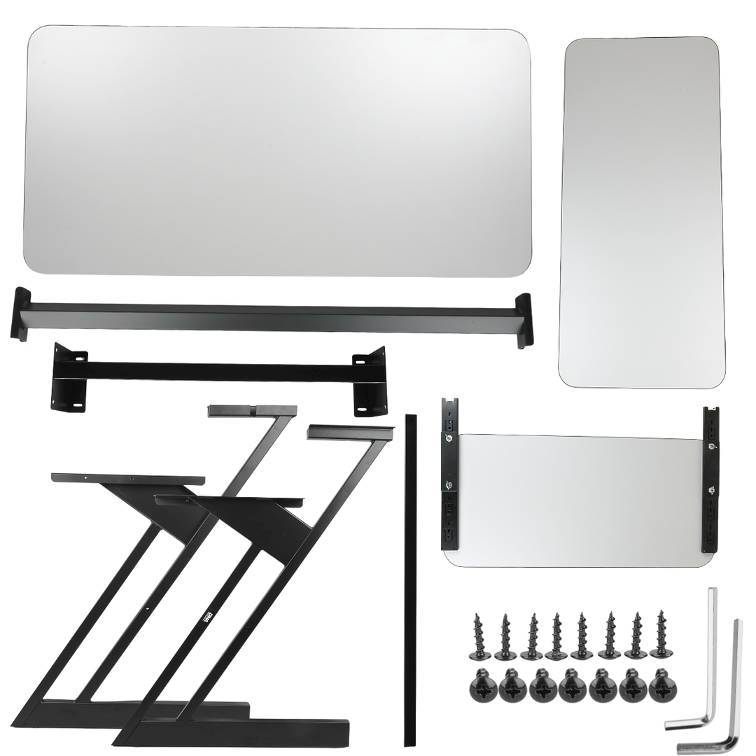 Bureau d’étude avec étagères et extension pour keyboard (120 cm)