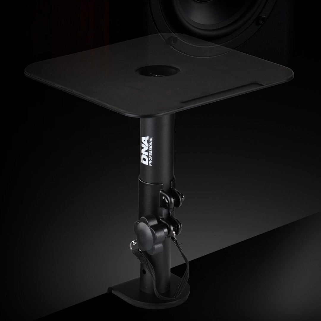 Supports de moniteurs de studio avec pince de bureau (2 pièces)