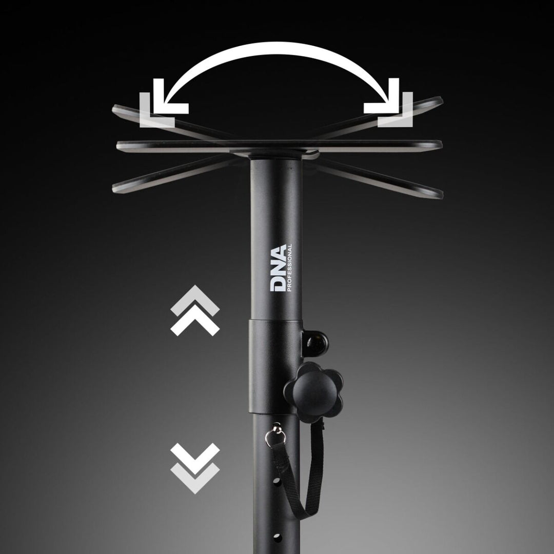 Supports de moniteurs de studio avec pince de bureau (2 pièces)