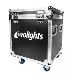 Flightcase pour 2 x Evolights Lumeno