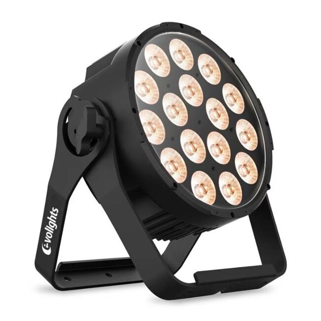 Evolights Glacier 18 LED PAR IP65 – 18x12W RGBWA-UV Stage Spot