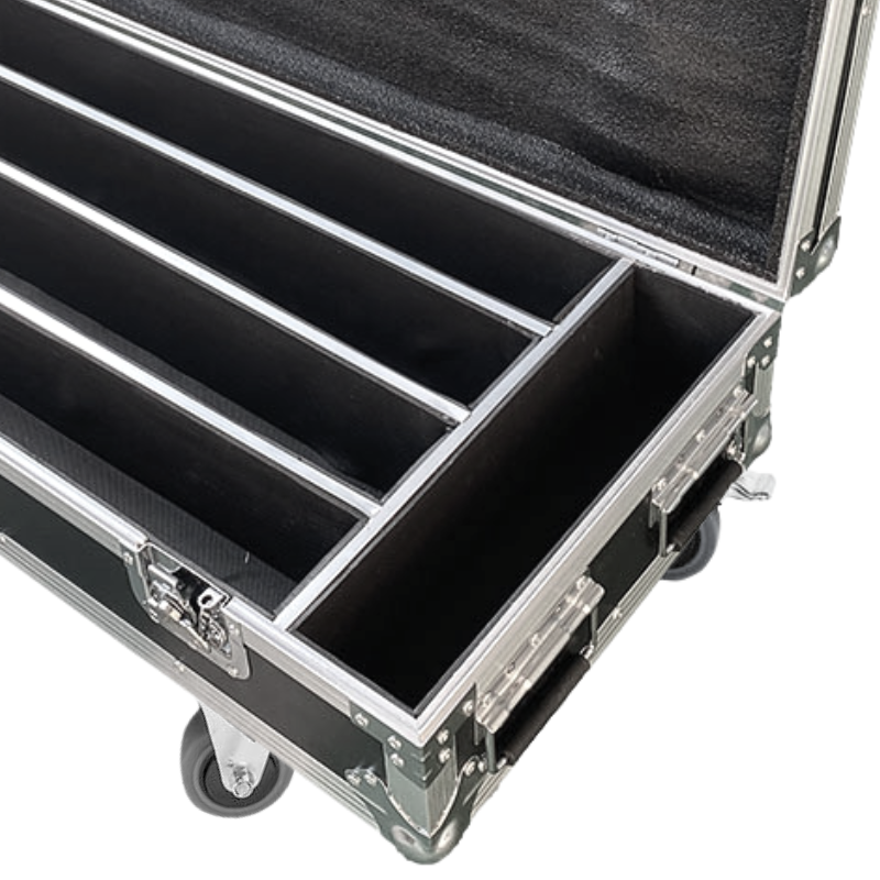 Flightcase pour 4 x Evolights Glaze Bar