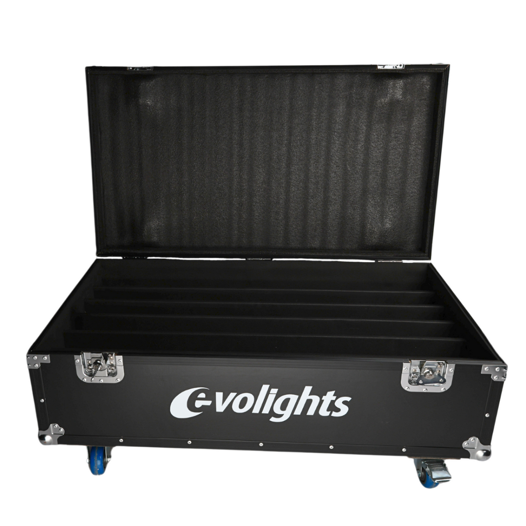Flightcase pour 6 Evolights Pixel Bar 18x10W RGBW