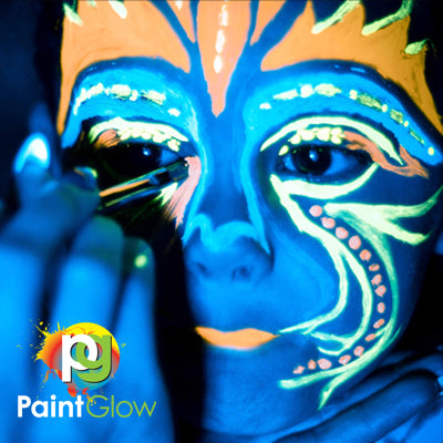 UV face and body paint for 10 people