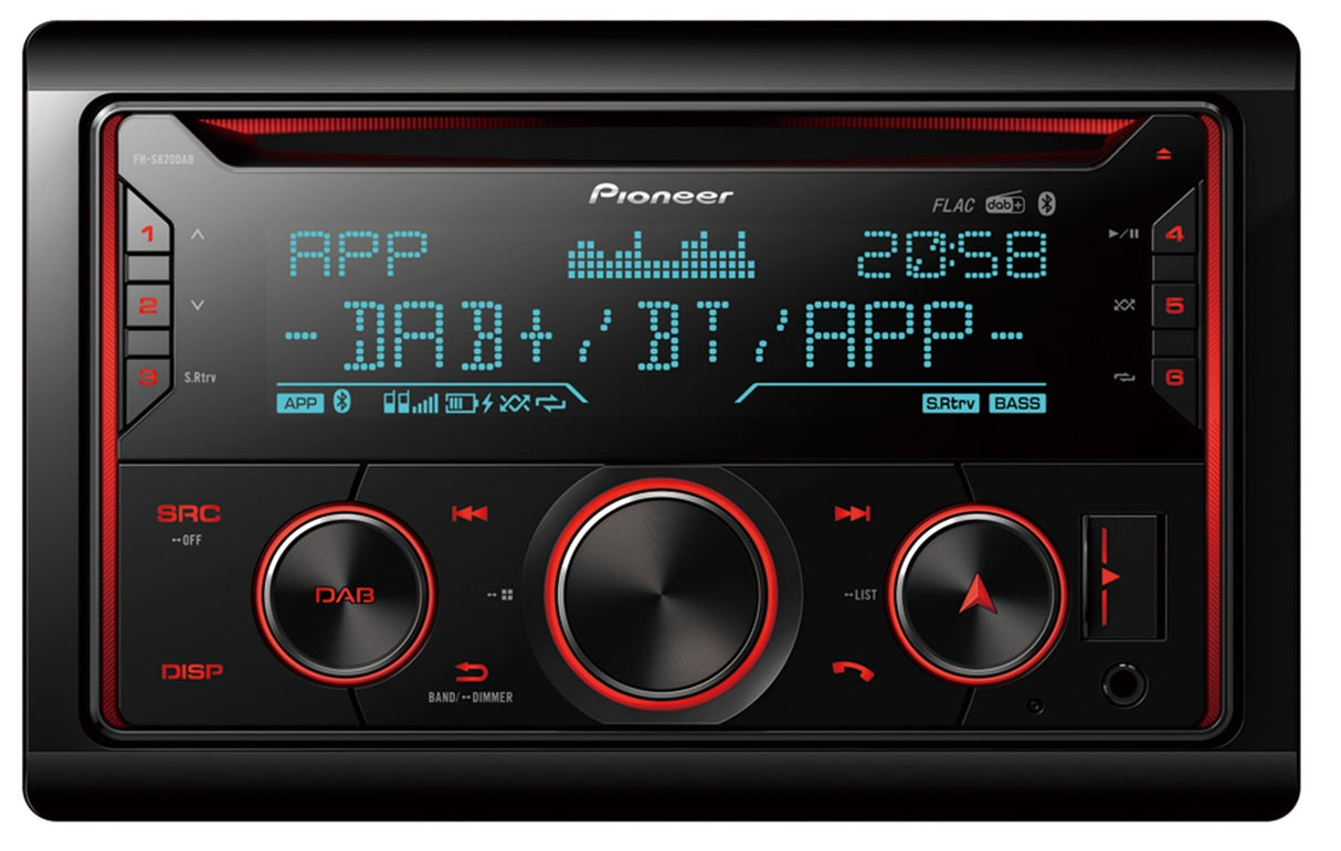 Pioneer FH-S820DAB DAB radio, Bluetooth