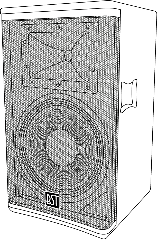 BST SA15DSP - Enceinte PA active (600W, 15")