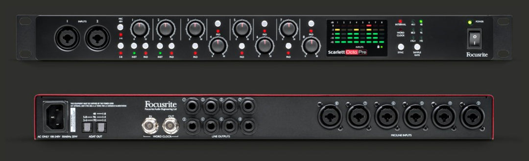 Focusrite Scarlett Octopre Microphones Preamp
