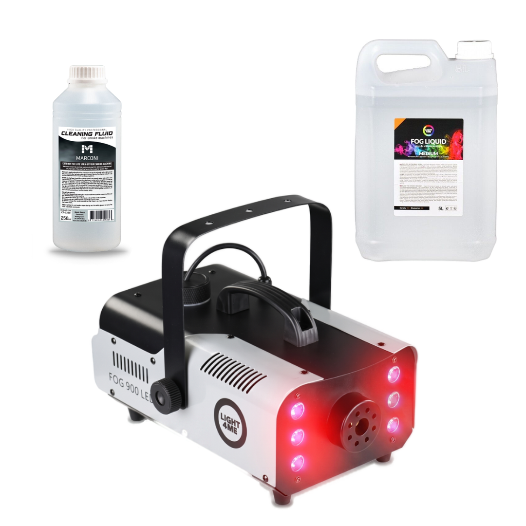 Light4Me FOG 900 LED Machine à brouillard bundle