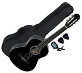 Pack de Guitare Espagnole 4/4, noir