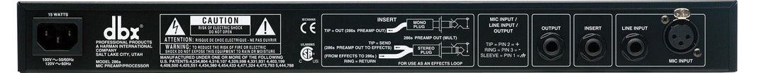 dbx 286S Préampli Microphones