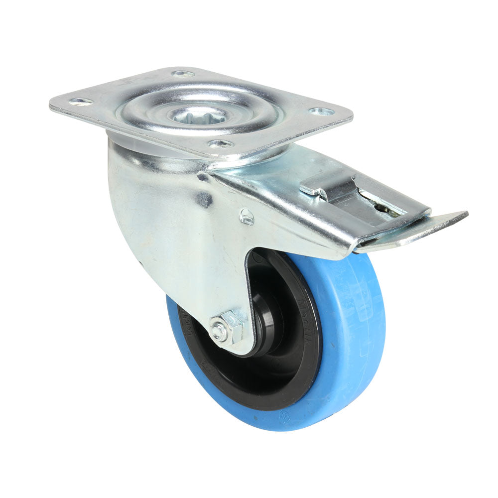 Roue pivotante avec frein (100mm)