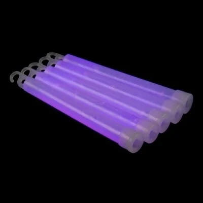25 stk. Bâtons lumineux 6'' avec corde (Violet)