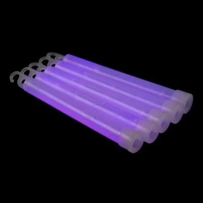 25 stk. Bâtons lumineux 6'' avec corde (Violet)