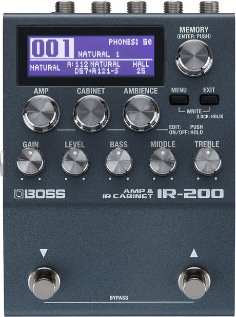 Boss IR-200 Pédale Simulateur d'Ampli pour Guitare