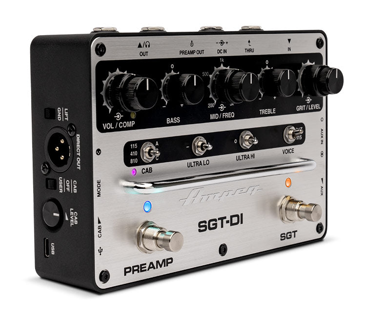 Ampeg SGT-DI Pédale Preamp/Drive/DI pour basse