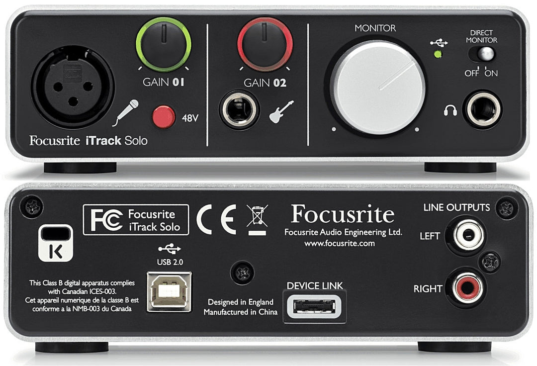 Focusrite iTrack Solo Lightning Interfaces audio