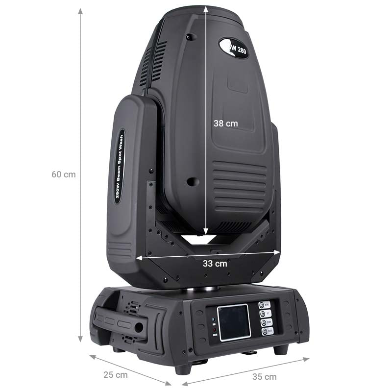 LIGHT4ME BSW 280 moving head beam spot wash lampe à décharge hybride