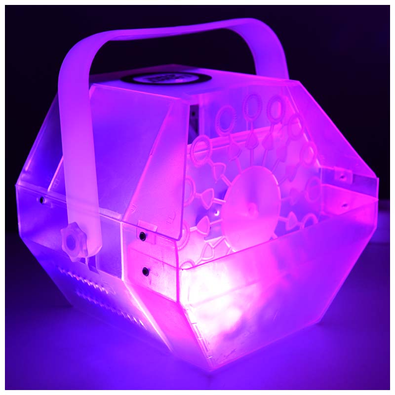 Light4Me Bubble LED Machine à bulles avec lumière LED multicolore