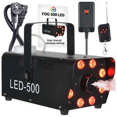 Light4Me Fog 500 LED Machine à brouillard 500W avec lumière RGB LED