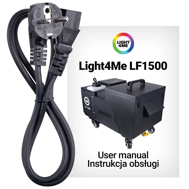 LIGHT4ME LF1500 machine à ultrasons pour fumée lourde + télécommande