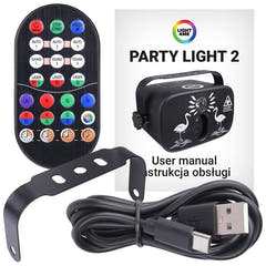 LIGHT4ME PARTY LIGHT 2 effet LED éclairage disco