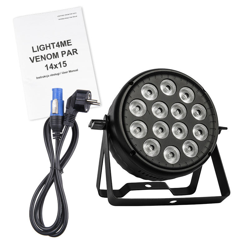 Light4Me Venom PAR 14x15 RGBW LED Projecteur PAR