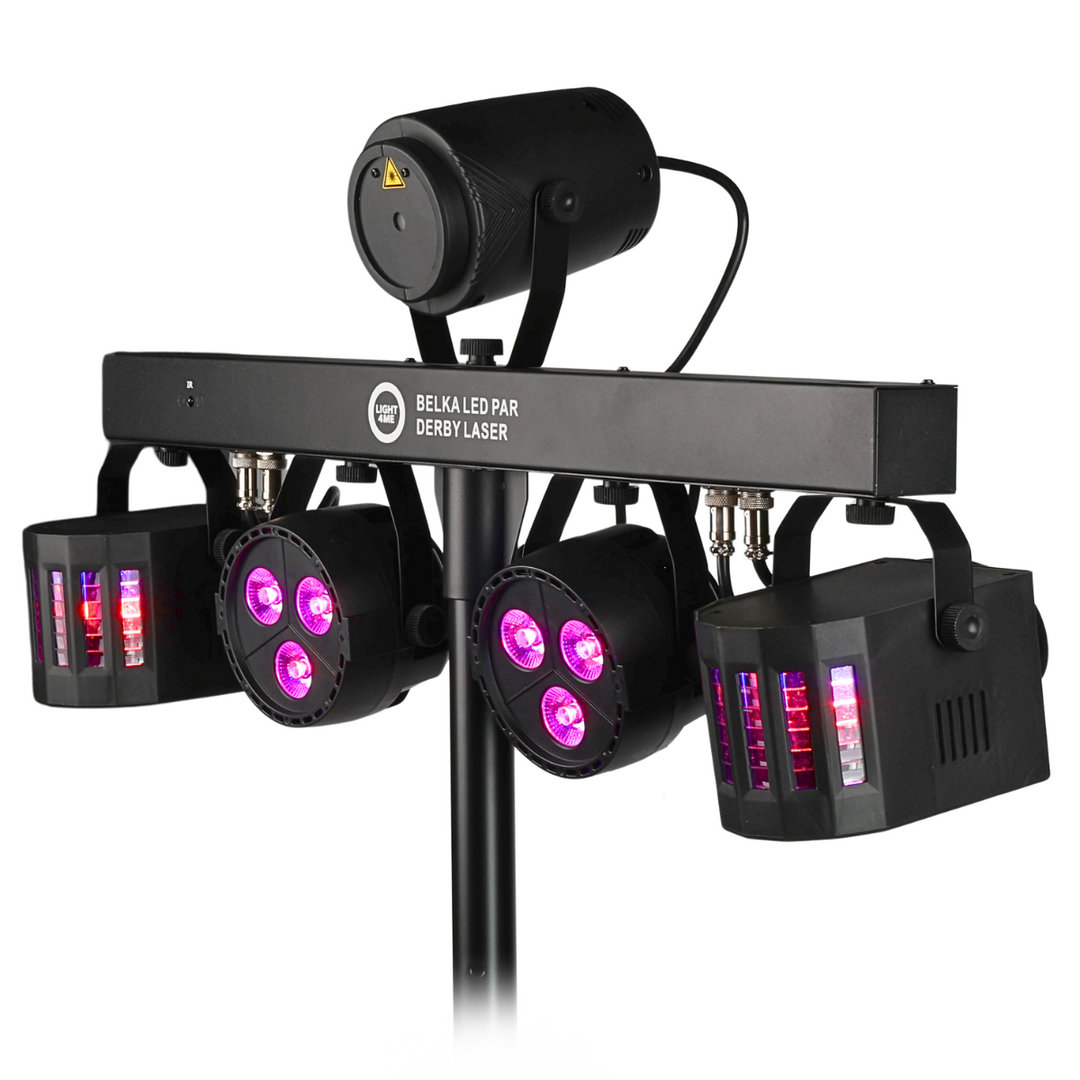 Light4Me T-Bar LED projecteur Derby Laser MultiBar