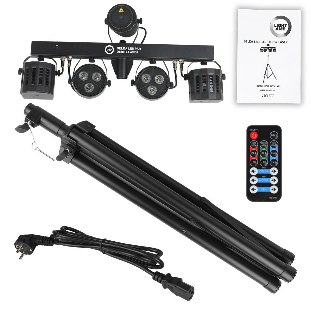 Light4Me T-Bar LED projecteur Derby Laser MultiBar